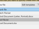 New File Templates
